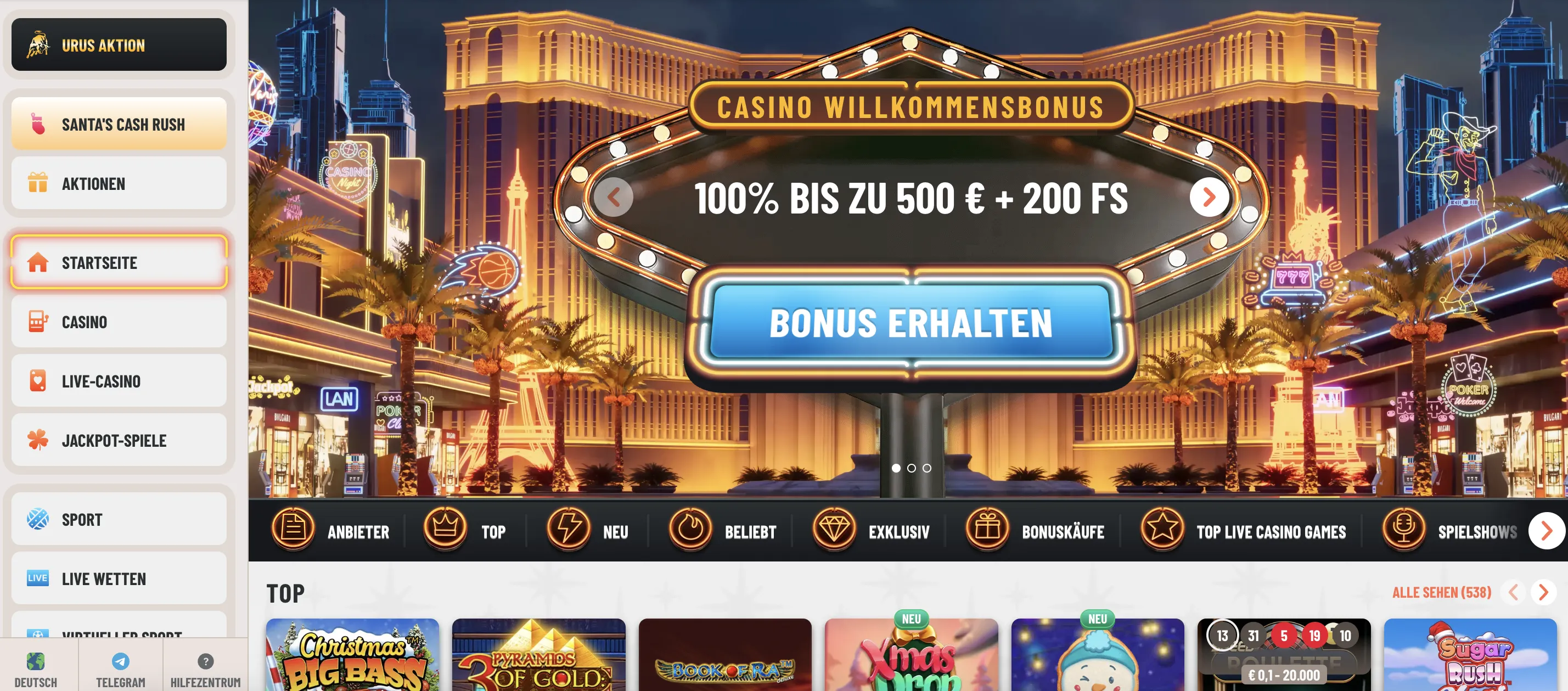 Tausende Spiele warten &ndash; Das Wyns Casino Spieleuniversum